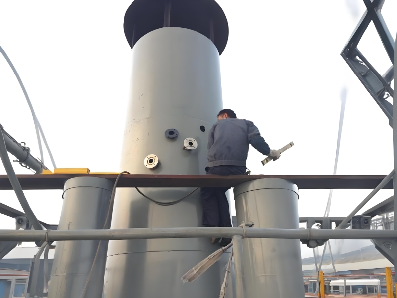 退火爐煙囪氧氣氧化鋯氧含量分析儀安裝現(xiàn)場(chǎng)